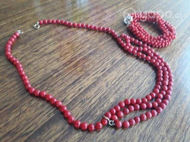Pulsera y Collar de Coral