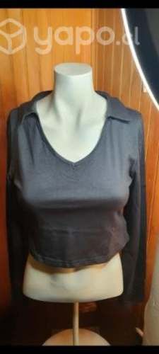 Polera top con mangas