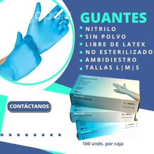 Guantes Nitrilo Libre de Latex