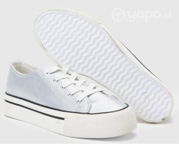Zapatillas plateada n 39 mujer de marca sybilla