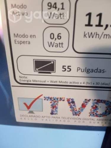 Televisor Smart tv de 55 plg