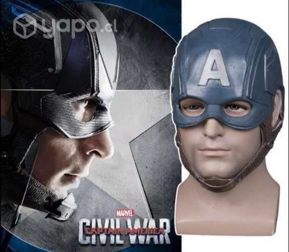 Mascara Latex SuperHeroe Capitan America Avengers