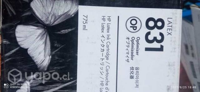 Tinta HP 831a optimizador original de 775ml