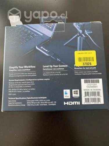 Capturadora de Video 4K