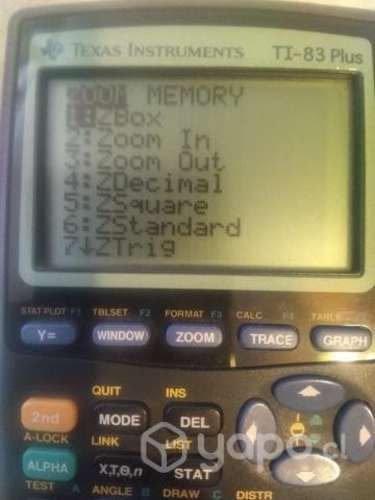 Calculadora Texas instrument ti 83 plus