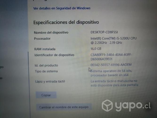 Notebook Lenovo Thnkpad E450 16GB RAM 500GB SSD