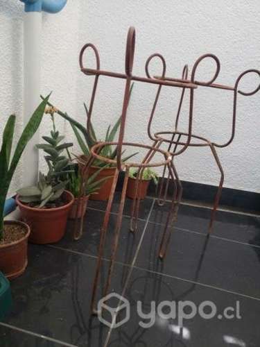 Porta macetero fierro