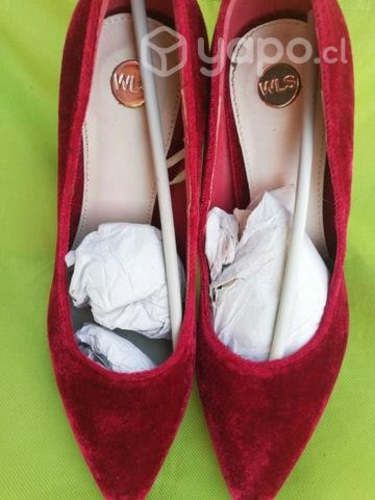 Zapatos de gamuza Rojo en exelente estado