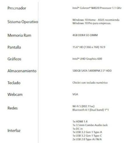 Notebook Asus X515ma-br576t/Slate Grey/ Intel Cele