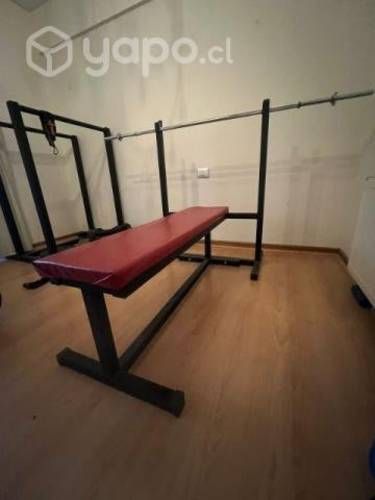 Press banca + barra de 11 kg