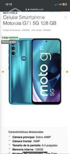 Moto g71 nuevo sellado