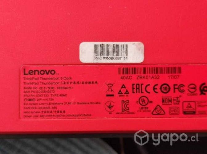 Lenovo Thunderbolt 3 Dock Thinkpad