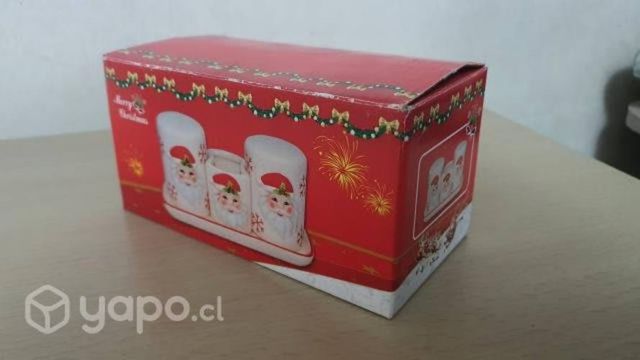 Salero y pimienta motivo navideño