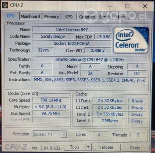 Notebook Samsung Intel Celeron