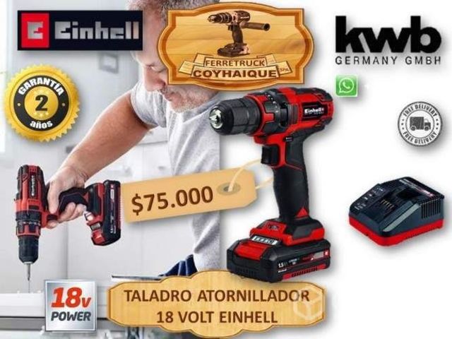 Taladro atornillador 18 volt einhell