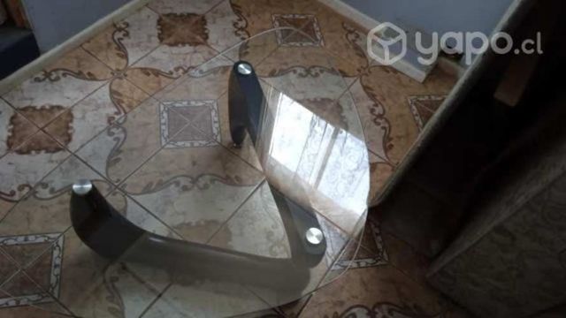 Mesa Centro de Madera y Vidrio Grueso