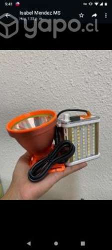 Foco Led Caza 800w Largo Alcance Linterna Minera U