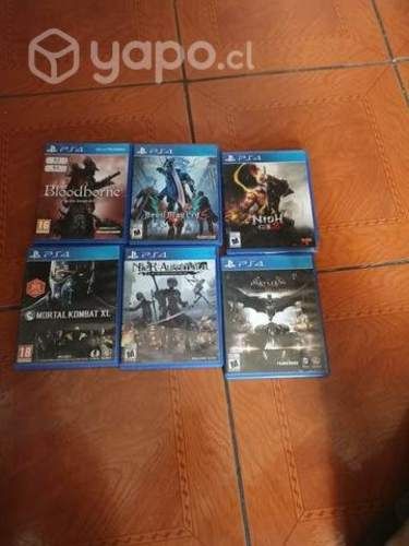 PS4 Slim de 500 gb control original 6 juegos