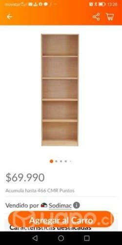 Librero de 6 niveles nuevo