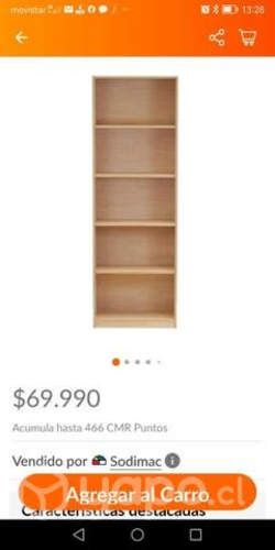 Librero de 6 niveles nuevo