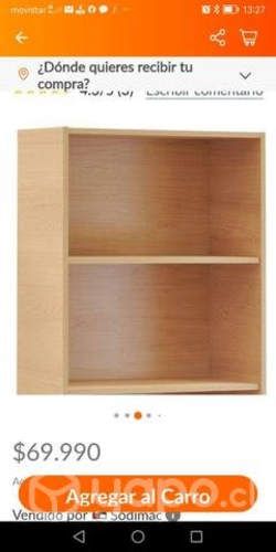 Librero de 6 niveles nuevo