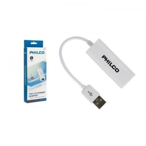 Adaptador USB 2.0 macho a Ethernet RJ45 hembra Phi
