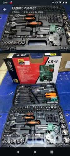 Caja De Herramientas Dados Y Llaves 121 Piezas Nue