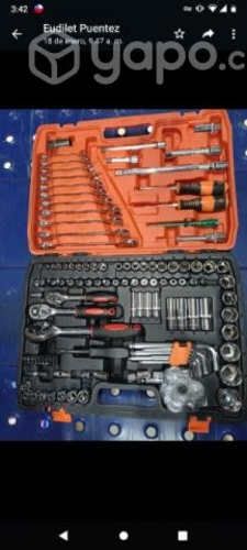 Caja De Herramientas Dados Y Llaves 121 Piezas Nue