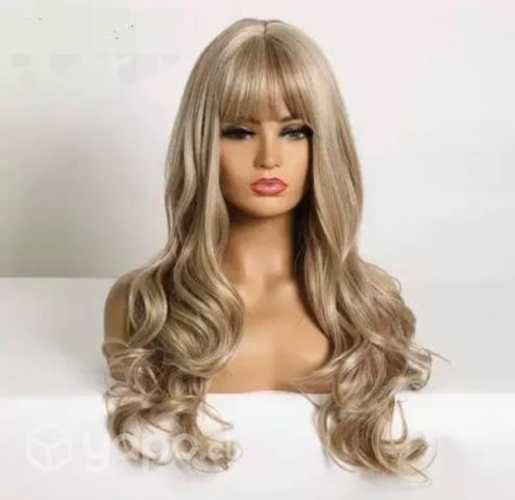 Peluca rubia natural