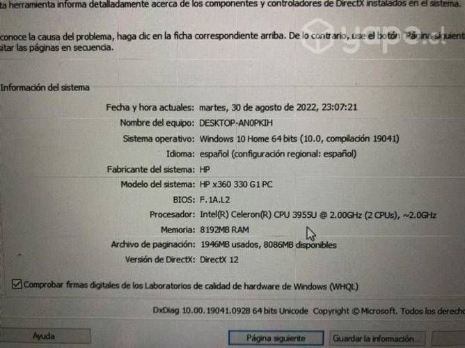 Notebook hp por renovación