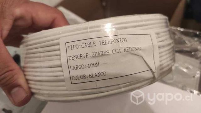 Bobina de cable telefónico