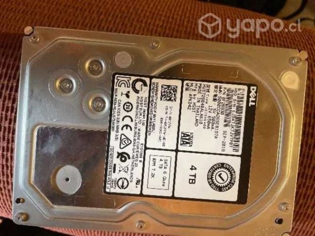 Disco duro de4 tb Dell