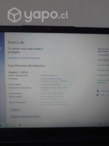 Notebook Lenovo IdeaPad 3