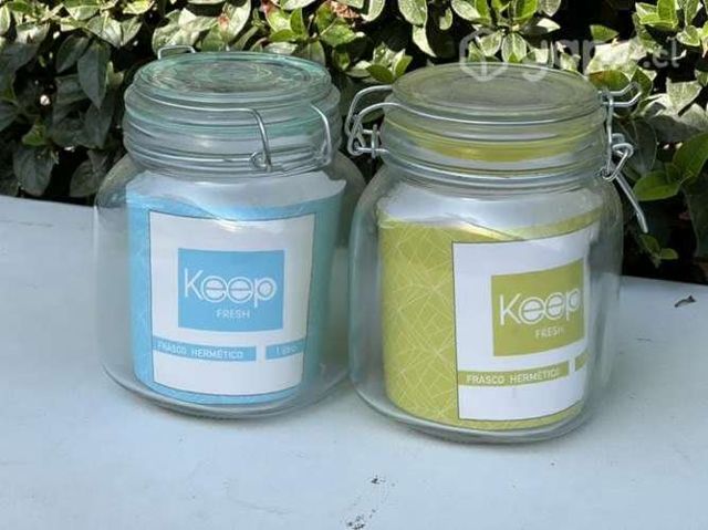 Frasco hermético de vidrio keep 1000 ml