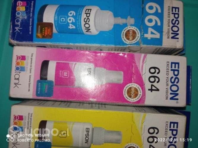 Tintas Epson 664 colores originales