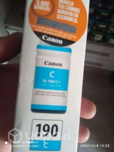 Tinta canon 190 cyan original