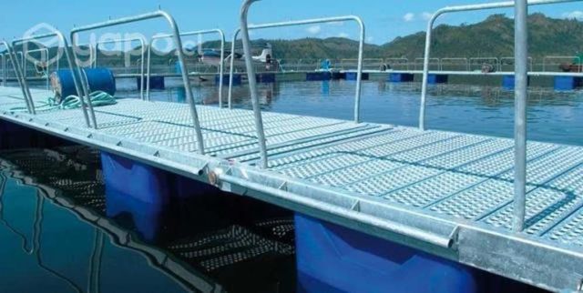 Pasillos acero galvanizado muelles y estructuras