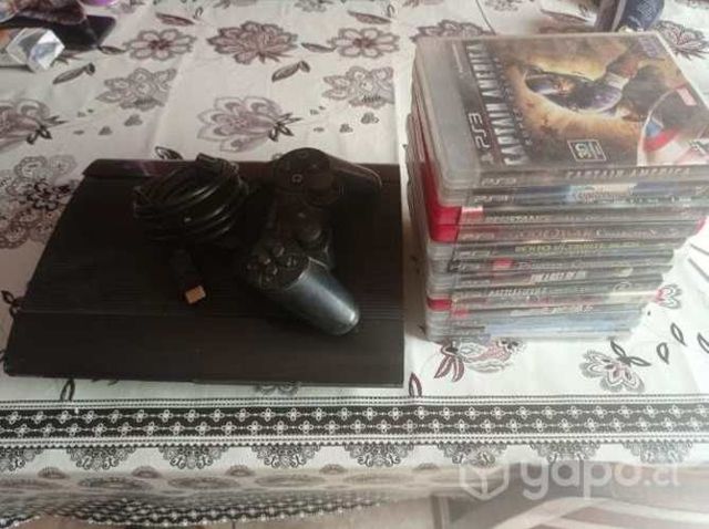 PS3 + Control + 12 juegos