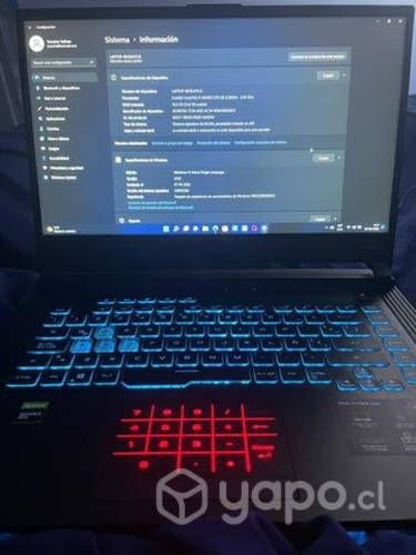 Notebook asus Rog Strix g512