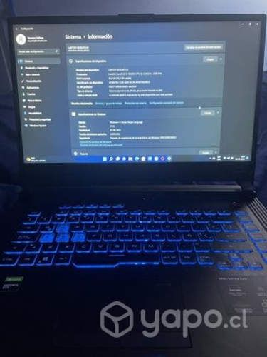Notebook asus Rog Strix g512