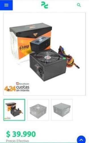 Fuente de Poder SPEKTRA (poco uso)