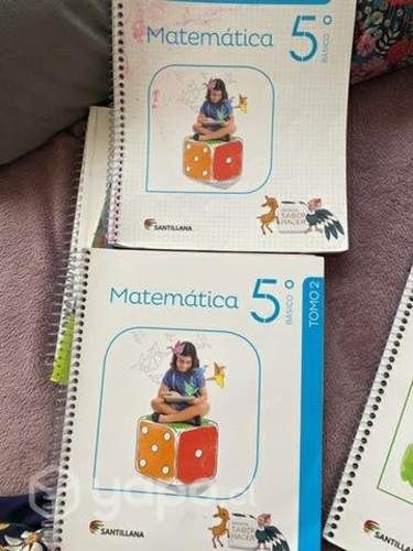 Textos matemáticas, quinto básico, Santillana