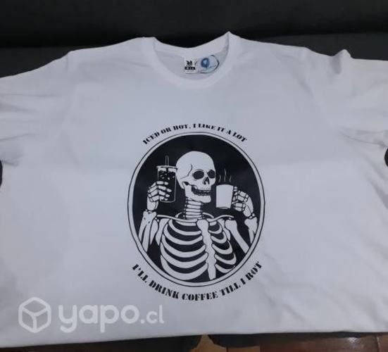 Polera Esqueleto 100% Algodón De Lion Colors