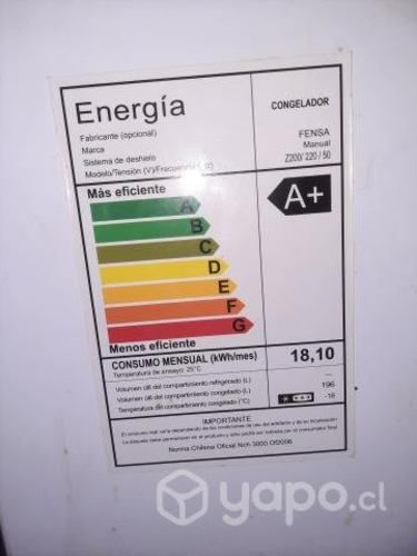 Congeladora fersa 200 litros