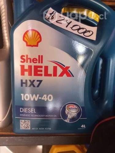 Aceite 10w40 diesel shell helix hx7 bidón 4 litros