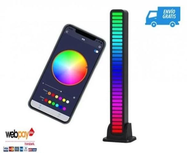 Luz Led Control Cel Ritmo Música+Envio Gratis