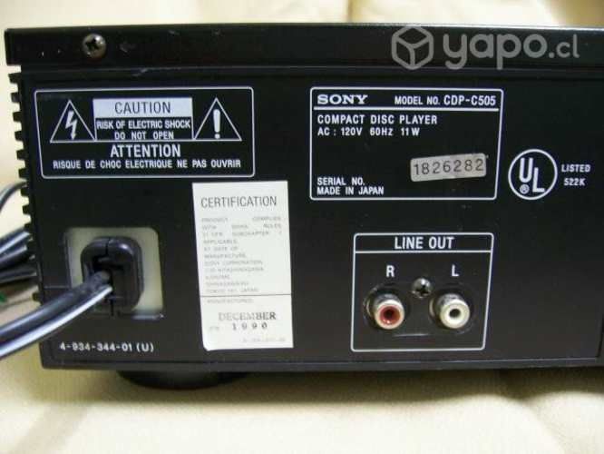 CD Sony CDP-C505