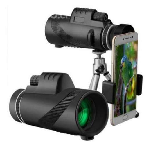 Monocular HD con soporte para celular