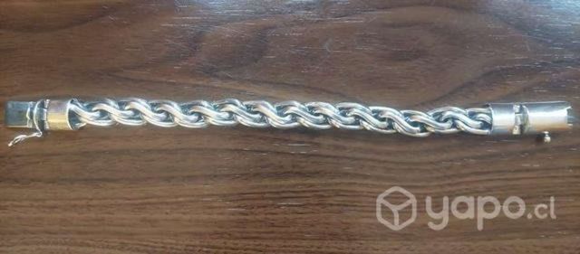 Pulsera de plata,gruesa