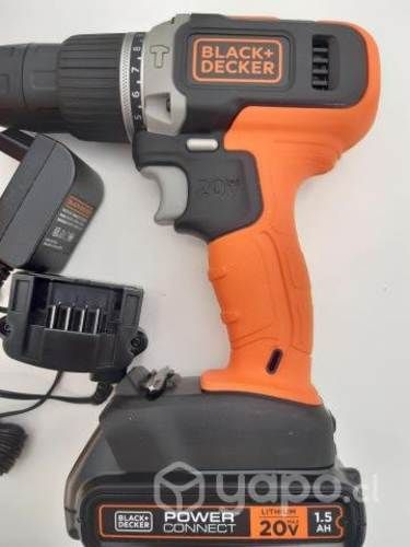 Taladro percutor inalámbrico 20 volts Black and D.